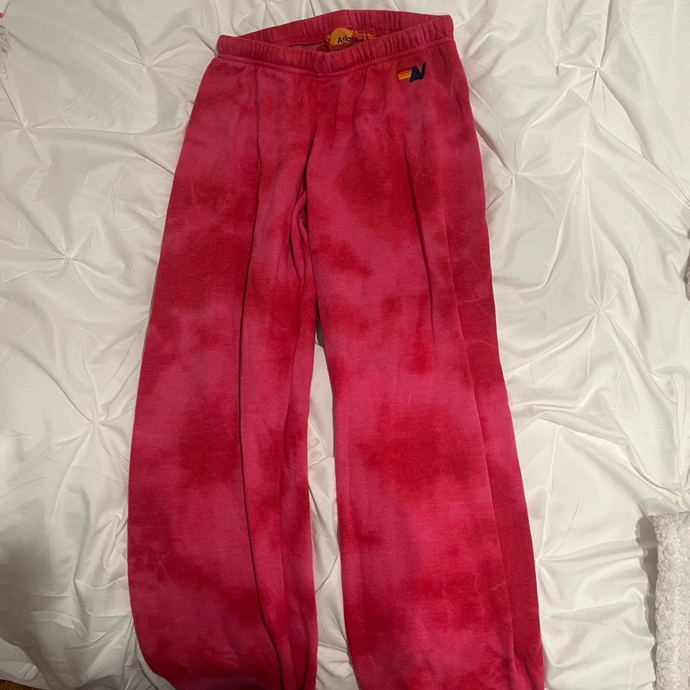 Tie dye women’s aviator nation sweatpants